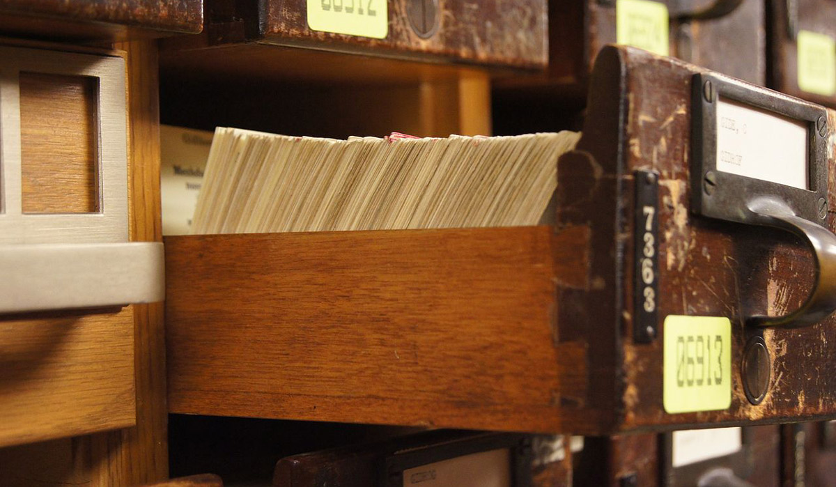 Library of Congress card catalog