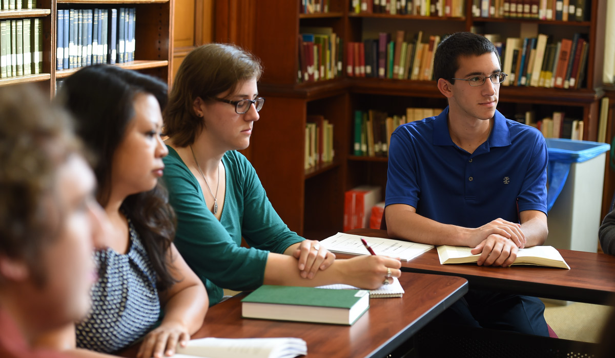 Students at lecture