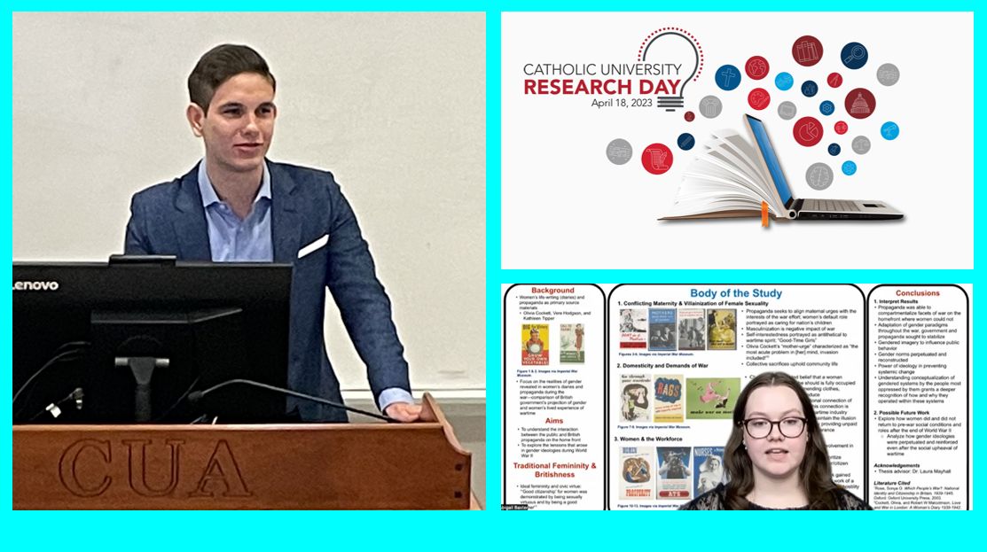 History Students at 2023 CUA Research Day