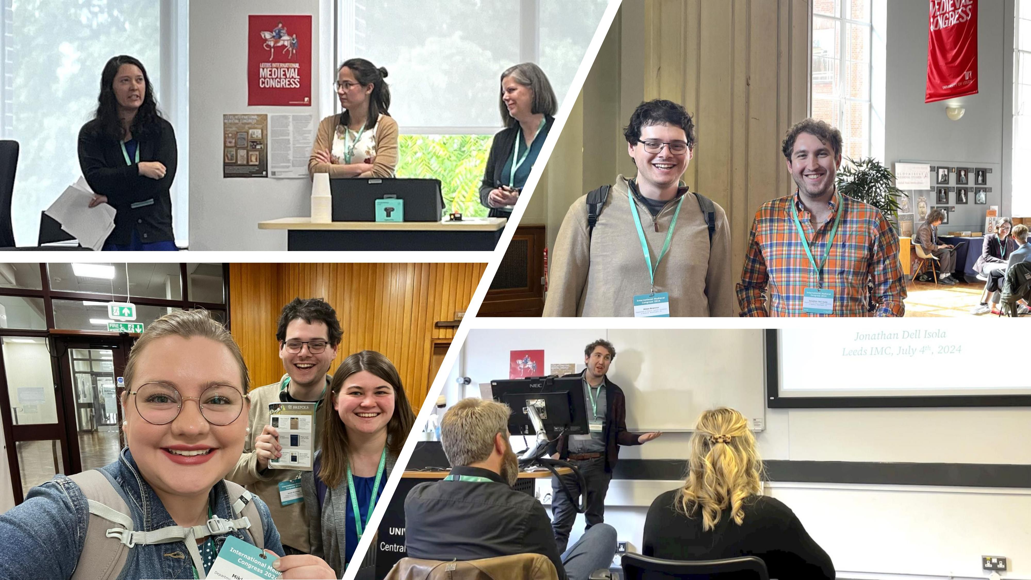 CUA history grad students at International Medieval Congress 2024